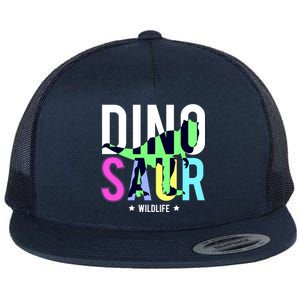 Dinosaur Wildlife Flat Bill Trucker Hat