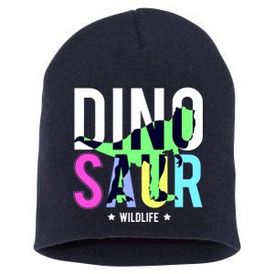 Dinosaur Wildlife Short Acrylic Beanie