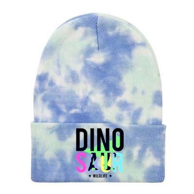 Dinosaur Wildlife Tie Dye 12in Knit Beanie