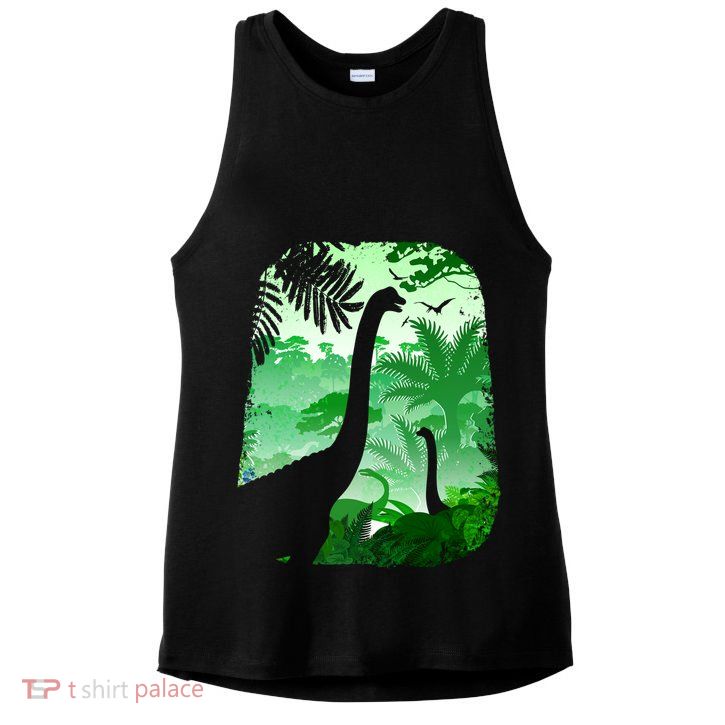 Dinosaur World Ladies PosiCharge Tri-Blend Wicking Tank