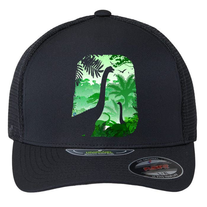 Dinosaur World Flexfit Unipanel Trucker Cap