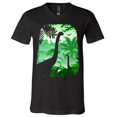 Dinosaur World V-Neck T-Shirt