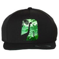 Dinosaur World Wool Snapback Cap