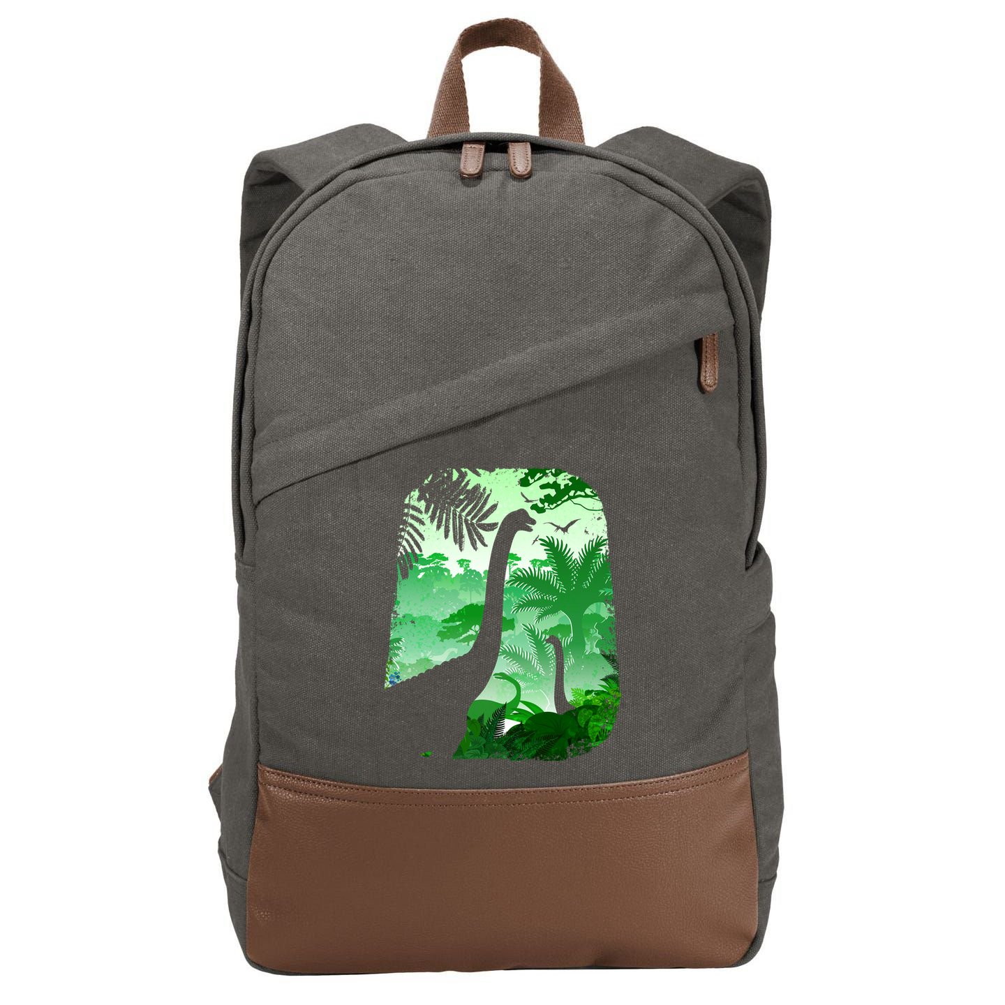 Dinosaur World Cotton Canvas Backpack
