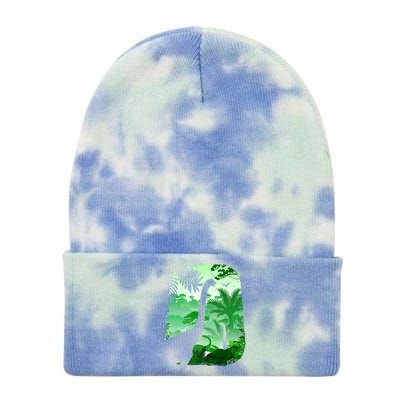 Dinosaur World Tie Dye 12in Knit Beanie