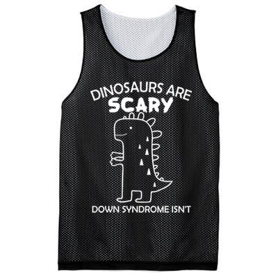 Dinosaurs Are Scary Down Syndrome isn't Mesh Reversible Basketball Jersey Tank