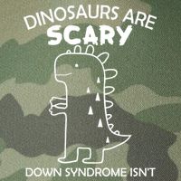Dinosaurs Are Scary Down Syndrome isn't1 Legacy Tie Dye Trucker Hat