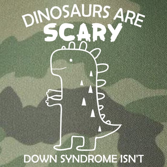 Dinosaurs Are Scary Down Syndrome isn't1 Legacy Tie Dye Trucker Hat