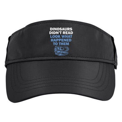 Dinosaurs Didn't Read Adult Drive Performance Visor