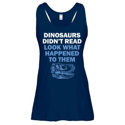 Dinosaurs Didn't Read Ladies Essential Flowy Tank