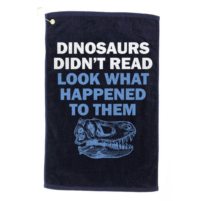 Dinosaurs Didn't Read Golf Towel