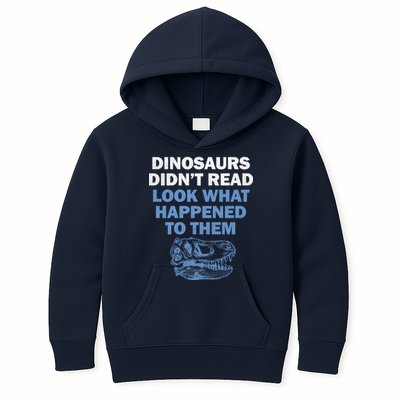 Dinosaurs Didn't Read Kids Hoodie