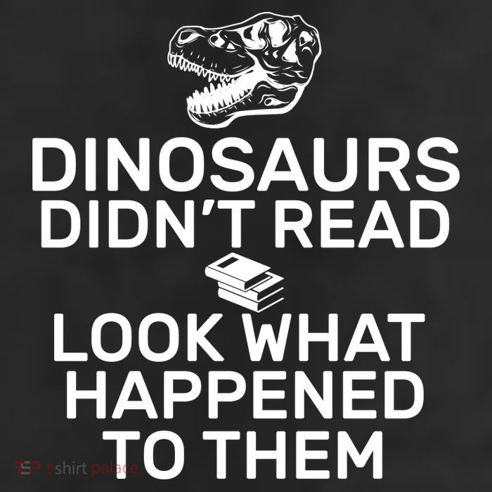 Dinosaurs Didn't Read Look What Happened To Them 7 Panel Mesh Trucker Snapback Hat