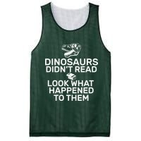 Dinosaurs Didn't Read Look What Happened To Them Mesh Reversible Basketball Jersey Tank