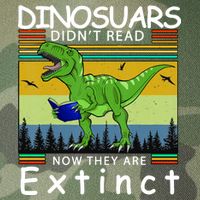 Dinosaurs Didn't Read Now They Are Extinct Funny Legacy Tie Dye Trucker Hat