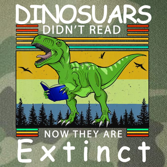 Dinosaurs Didn't Read Now They Are Extinct Funny Legacy Tie Dye Trucker Hat