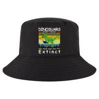 Dinosaurs Didn't Read Now They Are Extinct Funny Cool Comfort Performance Bucket Hat