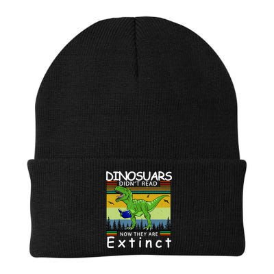 Dinosaurs Didn't Read Now They Are Extinct Funny Beanie