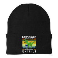 Dinosaurs Didn't Read Now They Are Extinct Funny Beanie