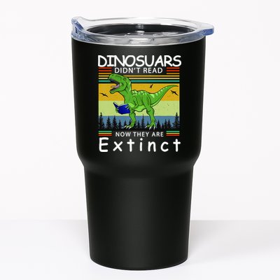 Dinosaurs Didn't Read Now They Are Extinct Funny Tumbler