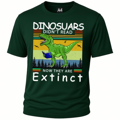 Dinosaurs Didn't Read Now They Are Extinct Funny Performance Shirt