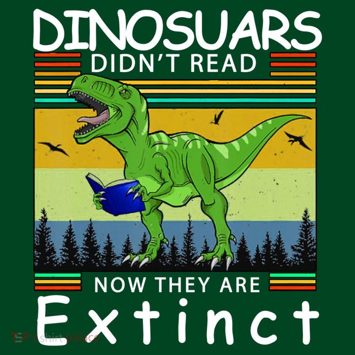 Dinosaurs Didn't Read Now They Are Extinct Funny Sustainable Beanie