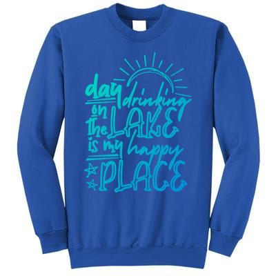 Day Ing On The Lake Is My Happy Place Summer Camping Meaningful Gift Sweatshirt