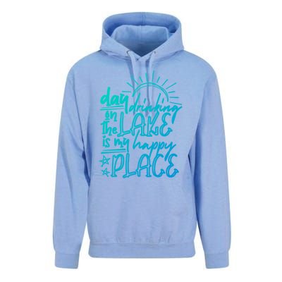 Day Ing On The Lake Is My Happy Place Summer Camping Meaningful Gift Unisex Surf Hoodie