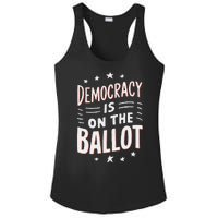 Democracy Is On The Ballot Civic Pride Design Ladies PosiCharge Competitor Racerback Tank