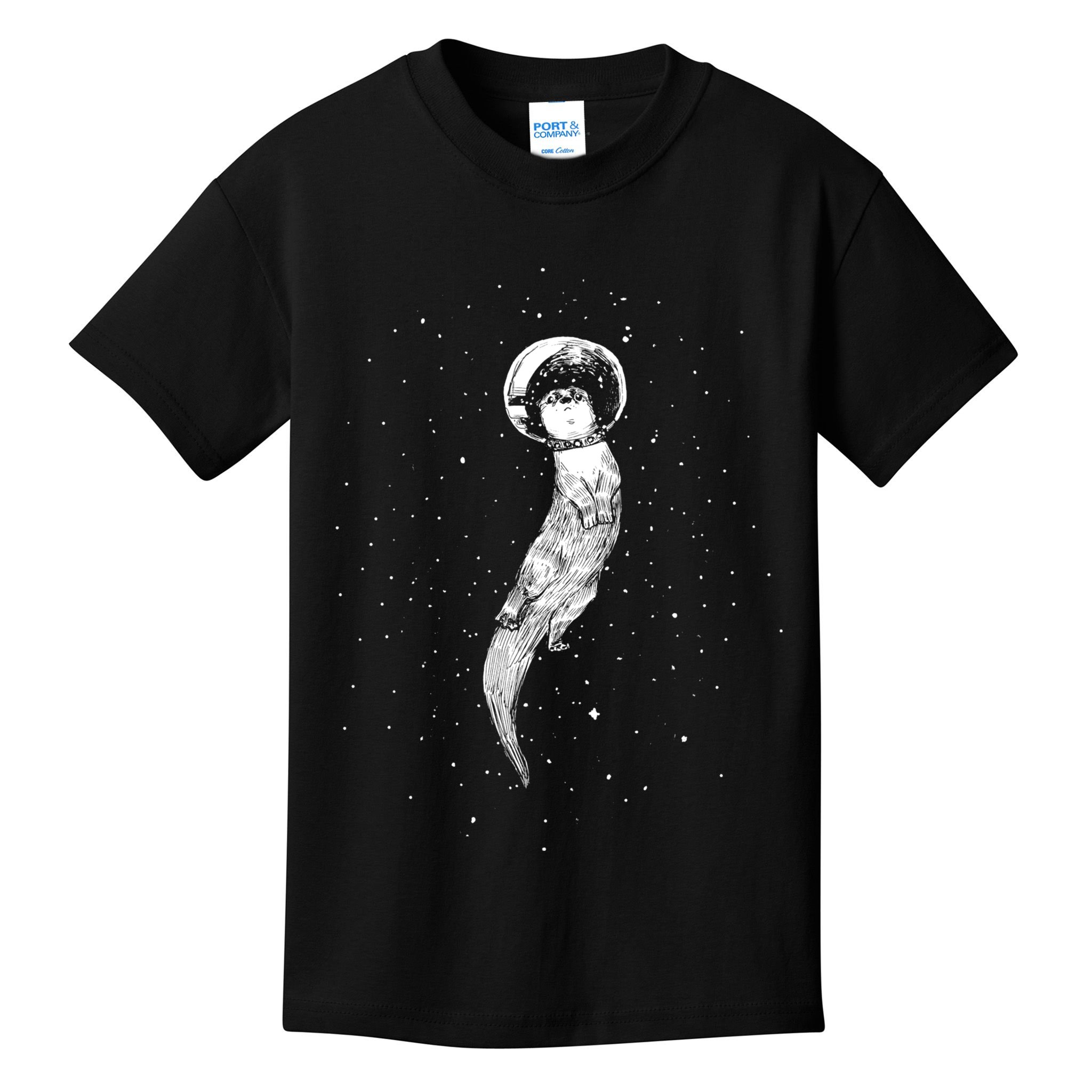 Drifting In Otter Space (Best For Color) Kids T-Shirt