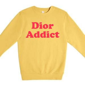 Dior Addict Socialite Los Angeles, CA Basketball Slogan Logo Premium Crewneck Sweatshirt