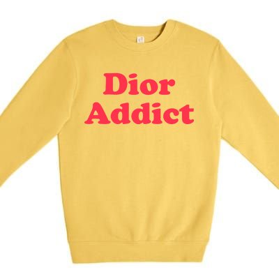 Dior Addict Socialite Los Angeles, CA Basketball Slogan Logo Premium Crewneck Sweatshirt