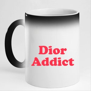 Dior Addict Socialite Los Angeles, CA Basketball Slogan Logo 11oz Black Color Changing Mug