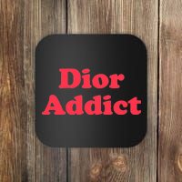 Dior Addict Socialite Los Angeles, CA Basketball Slogan Logo Coaster