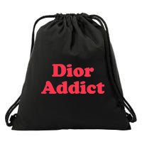 Dior Addict Socialite Los Angeles, CA Basketball Slogan Logo Drawstring Bag