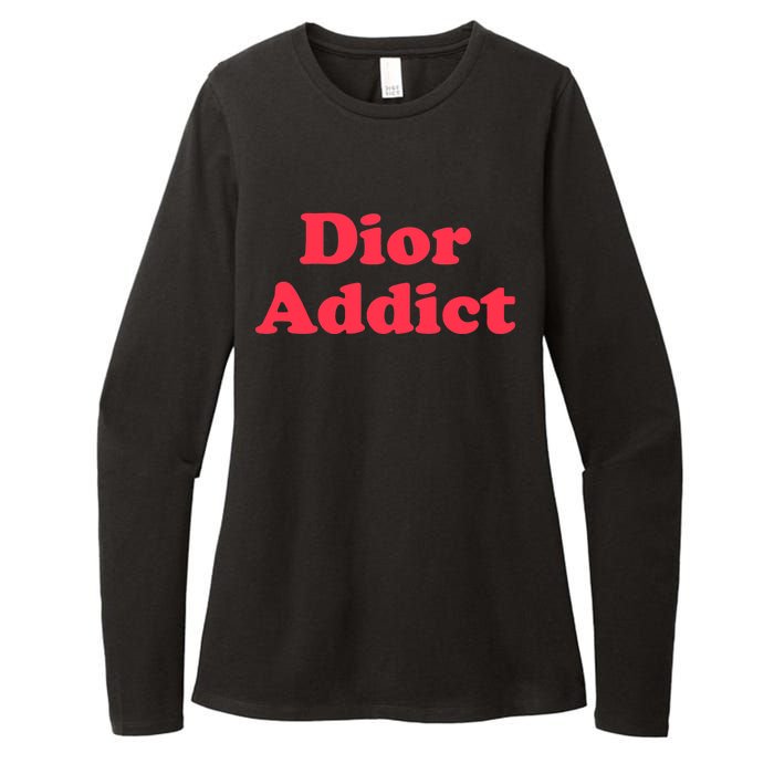 Dior Addict Socialite Los Angeles, CA Basketball Slogan Logo Womens CVC Long Sleeve Shirt