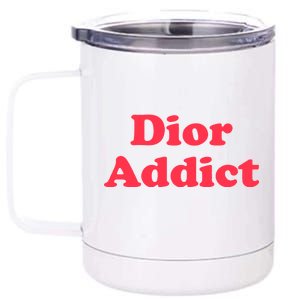 Dior Addict Socialite Los Angeles, CA Basketball Slogan Logo 12 oz Stainless Steel Tumbler Cup