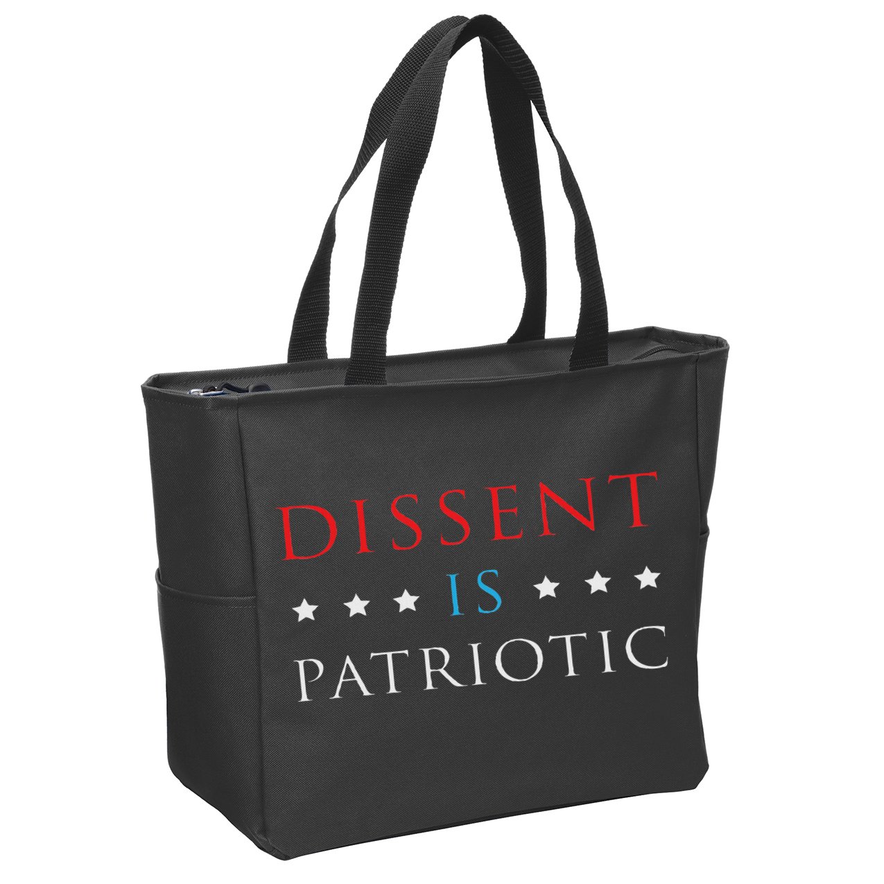 Dissent Is Patriotic Usa Political Resist Protest Gear Zip Tote Bag