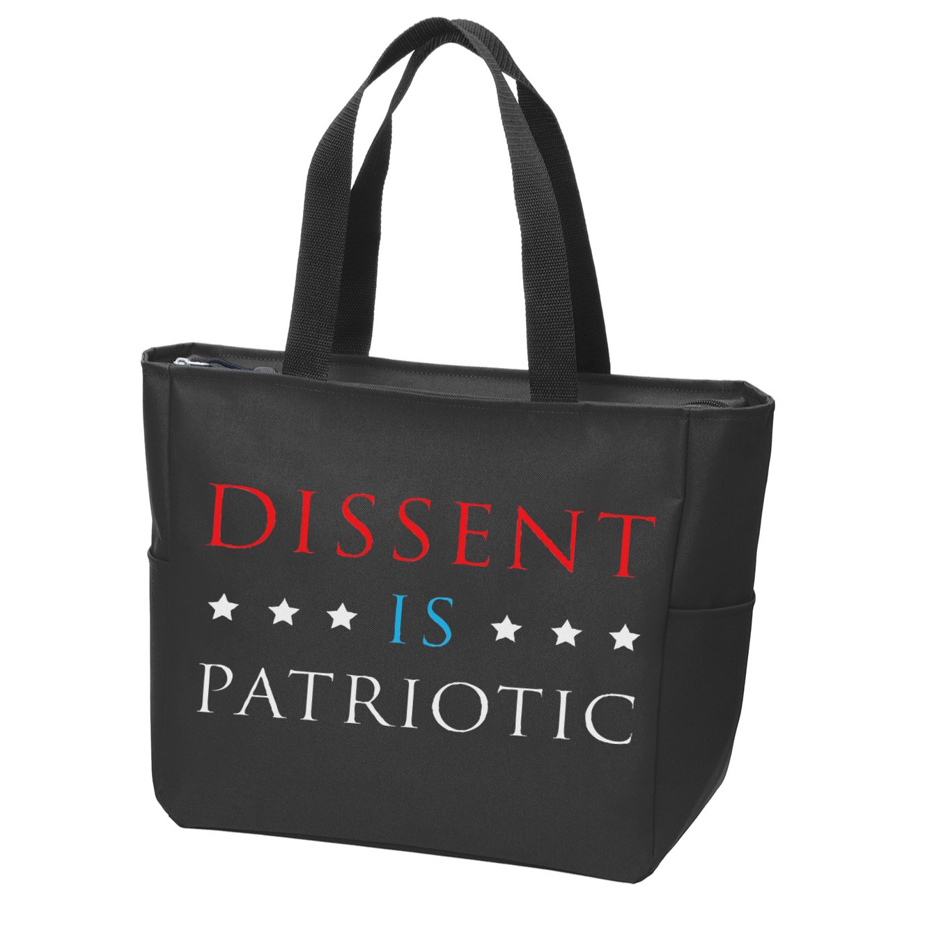Dissent Is Patriotic Usa Political Resist Protest Gear Zip Tote Bag