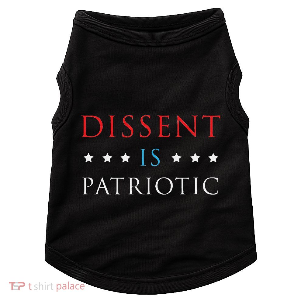 Dissent Is Patriotic Usa Political Resist Protest Gear Doggie Tank