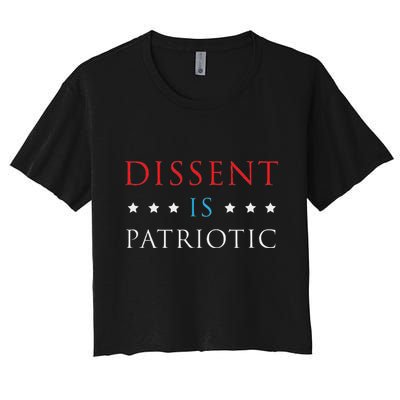 Dissent Is Patriotic Usa Political Resist Protest Gear Crop Top
