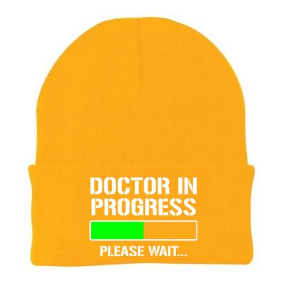 Doctor In Progress Funny Med School Student Great Gift Knit Cap Winter Beanie