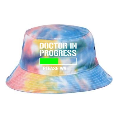 Doctor In Progress Funny Med School Student Great Gift Tie Dye Newport Bucket Hat