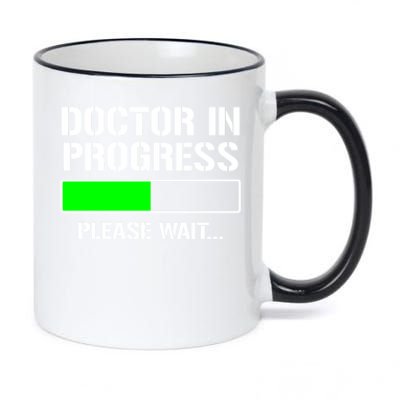 Doctor In Progress Funny Med School Student Great Gift 11oz Black Color Changing Mug