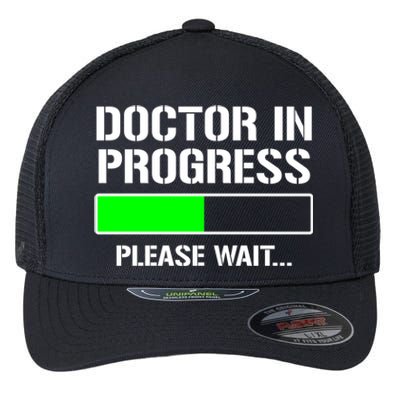 Doctor In Progress Funny Med School Student Great Gift Flexfit Unipanel Trucker Cap