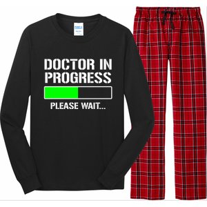 Doctor In Progress Funny Med School Student Great Gift Long Sleeve Pajama Set