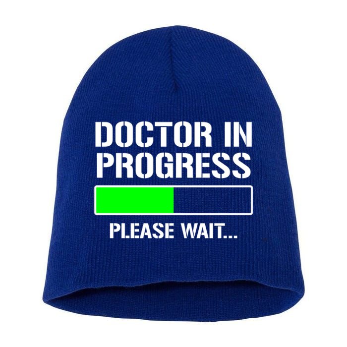 Doctor In Progress Funny Med School Student Great Gift Short Acrylic Beanie