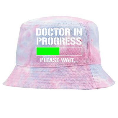 Doctor In Progress Funny Med School Student Great Gift Tie-Dyed Bucket Hat