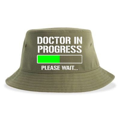 Doctor In Progress Funny Med School Student Great Gift Sustainable Bucket Hat