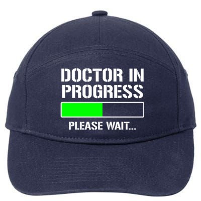 Doctor In Progress Funny Med School Student Great Gift 7-Panel Snapback Hat